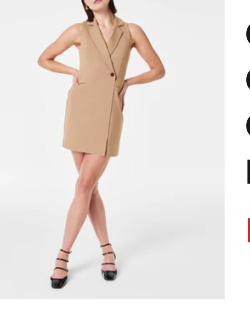Spanx The Perfect Vest Dress Toffee Size XL NWT